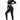 Women's seamless body-fitting beautiful back high elastic long-sleeved sports two-piece suit